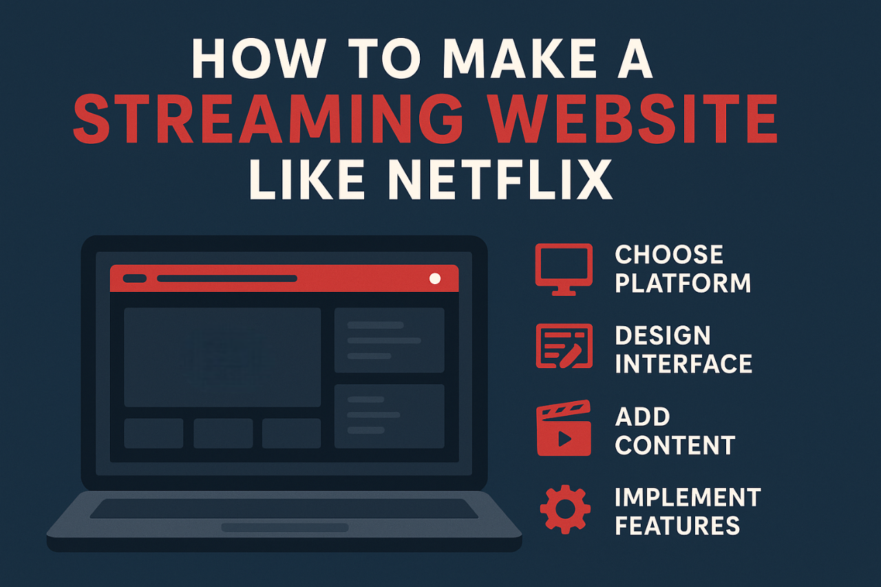 how to make a streaming website